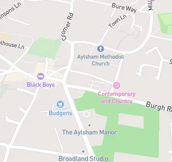 map for Mydentist, Burgh Road, Aylsham 