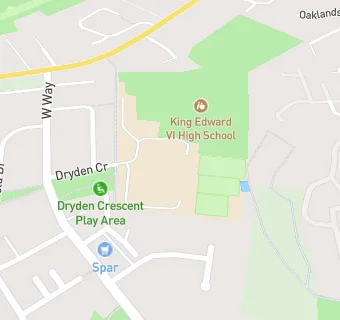 map for King Edward VI High School