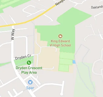 map for King Edward VI High School