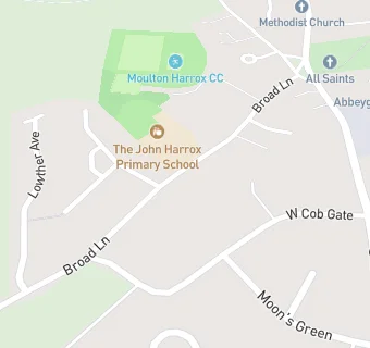 map for Moulton Harrox Sports and Social Society