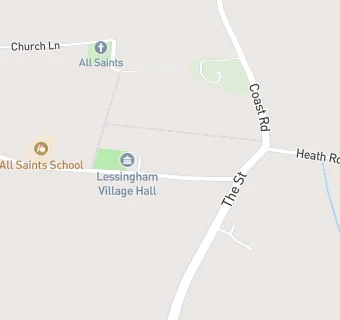 map for Lessingham Village Hall