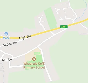 map for Whaplode C E Primary School