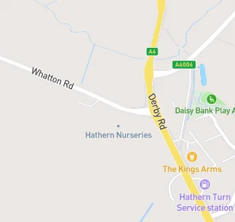 map for Hathern Nurseries