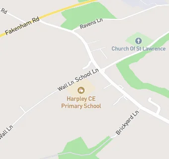 map for Harpley Church of England Primary School