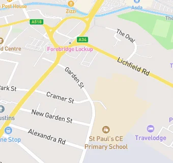 map for St Austins RC Primary School