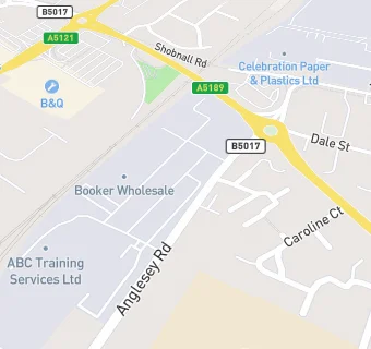 map for Booker Cash & Carry