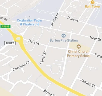 map for Christ Church Primary School