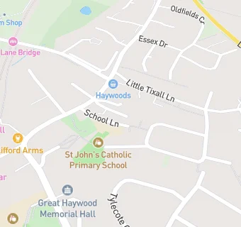 map for St Johns RC Primary School