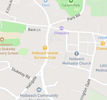 map for Holbeach United Services Club