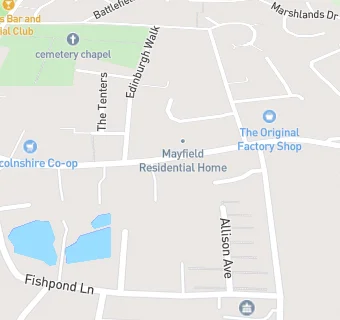 map for Mayfield Residential Home