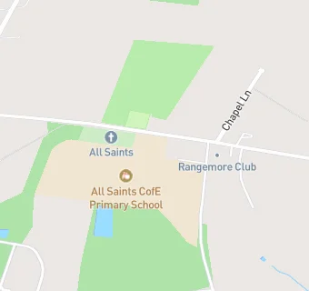 map for All Saints Primary School (Rangemore)