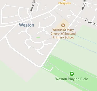 map for Weston St Marys Primary School