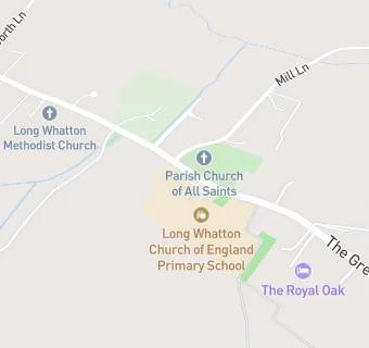 map for Long Whatton Church of England Primary School and Community Centre