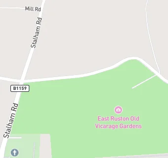 map for East Ruston Old Vicarage