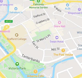 map for St MaryS Place Dental Practice