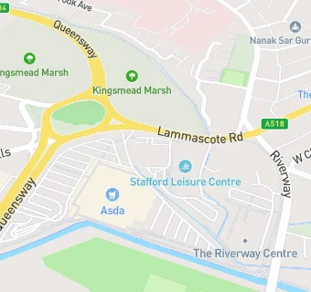 map for Stafford Leisure Centre