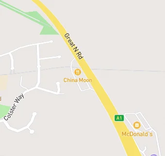 map for Colsterworth Service Station