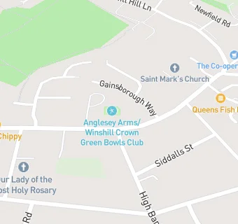 map for Anglesey Arms (Winshill)