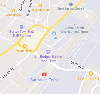 map for Ibis Budget Burton Upon Trent