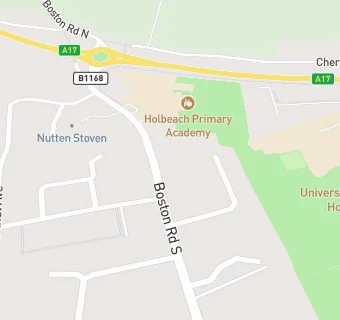 map for Holbeach Primary School