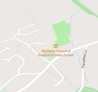 map for Old Dalby Church of England Primary School