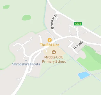 map for Myddle CofE Primary School