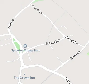 map for Sproxton Village Hall