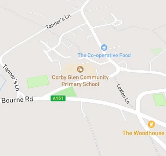 map for Corby Glen Kidsclub