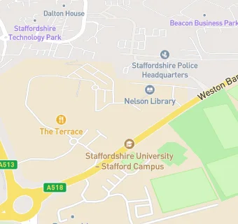 map for The Care Company Childcare and Baby Nursery Stafford