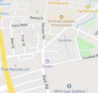 map for Stafford Constitutional Club