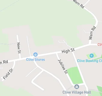 map for Clive Village Stores