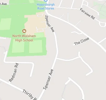 map for North Walsham High School