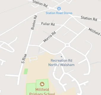 map for Millfield Primary School