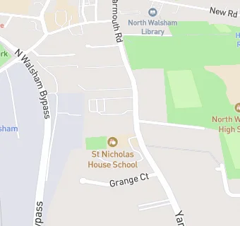 map for Grovefield Surgery And North Norfolk D I C