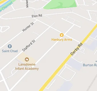 map for Lansdowne Infants' School