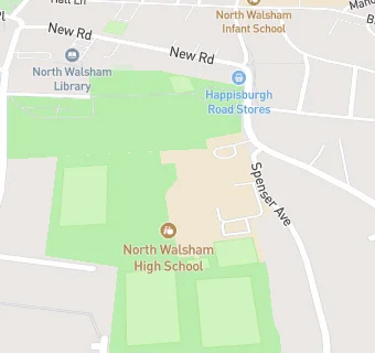 map for North Walsham High School