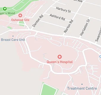 map for Catering at Queens Hospital Burton