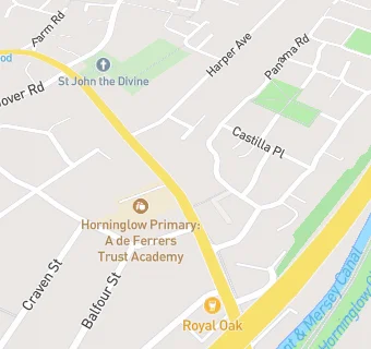 map for HORNINGLOW PRIMARY SCHOOL