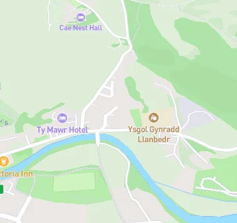 map for Ysgol Gynradd Llanbedr