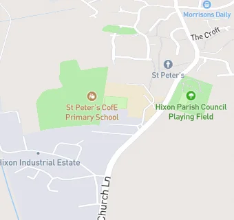 map for St Peters C.E Primary School