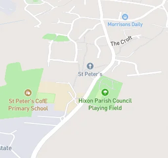 map for St Peter's CofE (C) Primary School