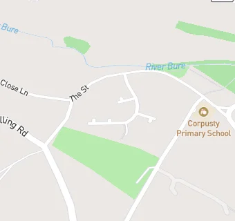 map for Corpusty & Saxthorpe Village Hall