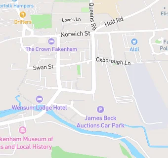 map for Fakenham Superbowl