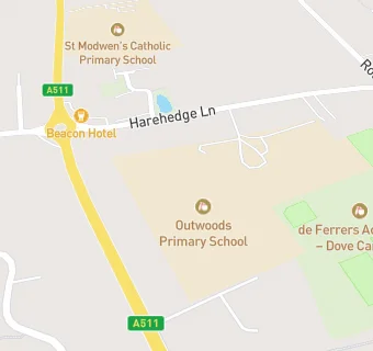 map for Burton Fields School