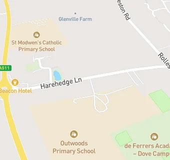 map for Outwoods Primary School