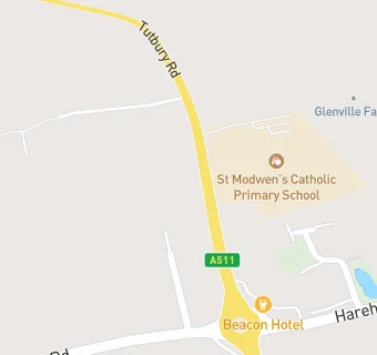 map for St Modwens Catholic Primary School