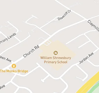 map for William Shrewsbury Primary School