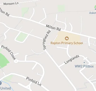 map for Repton Primary School