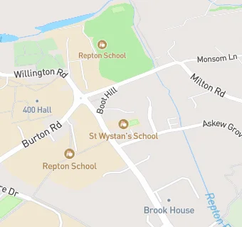 map for St Wystan's School