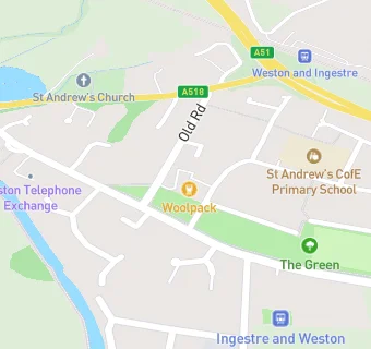 map for The Woolpack Inn